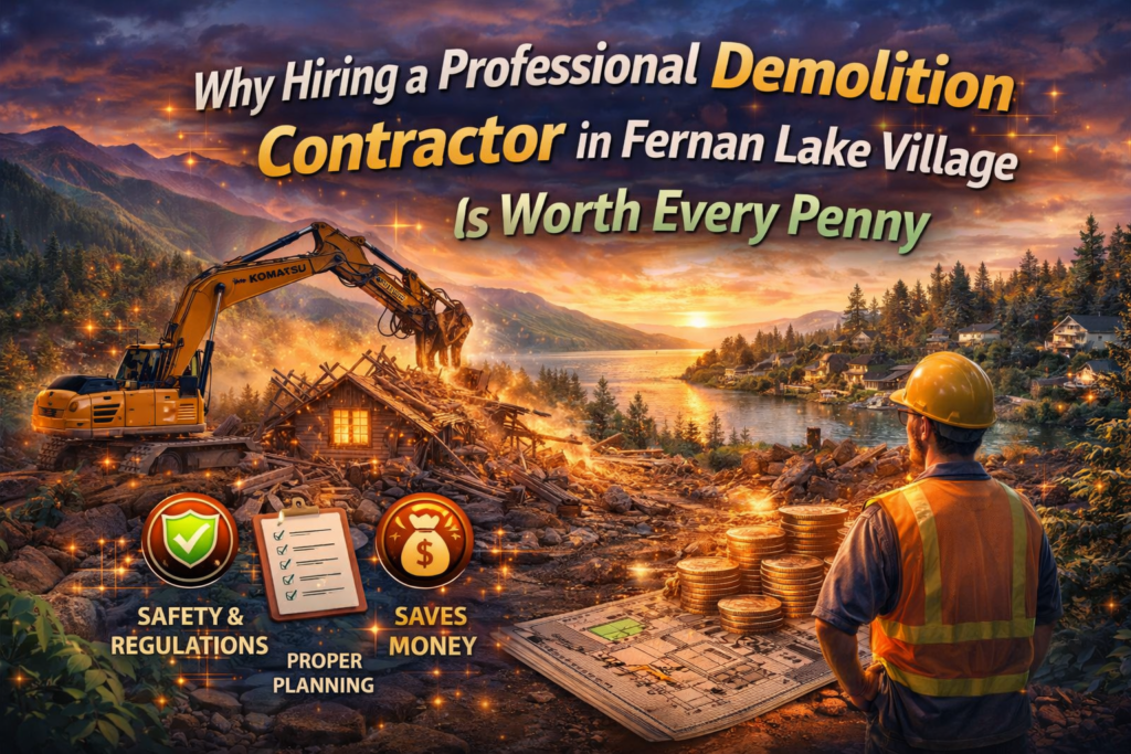 Why Hiring a Professional Demolition Contractor in Fernan Lake Village Is Worth Every Penny